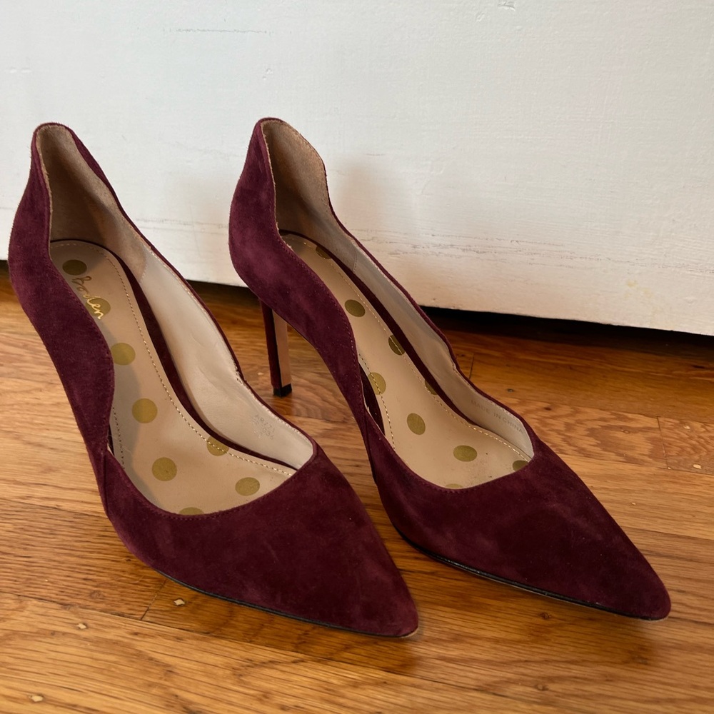 Boden suede high heels size 11